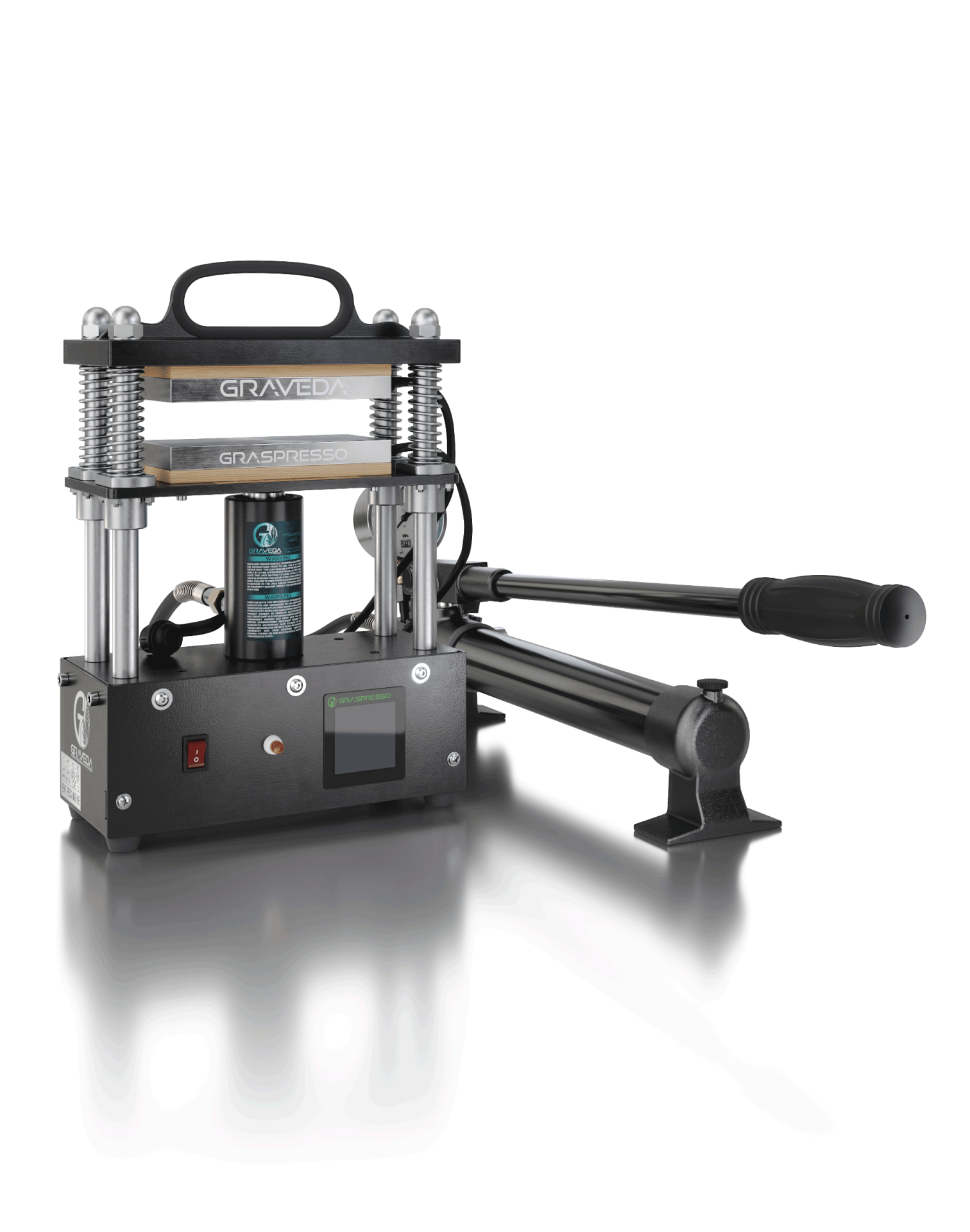 Graspresso EPIC - 20T Rosin Press mit 20 Tonnen Hydraulik Zylinder und Druckanzeige, XL Platten