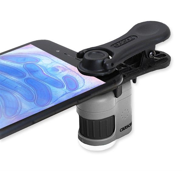 Carson MM-380 "MicroMini" Mikroskop mit Smartphone Clip