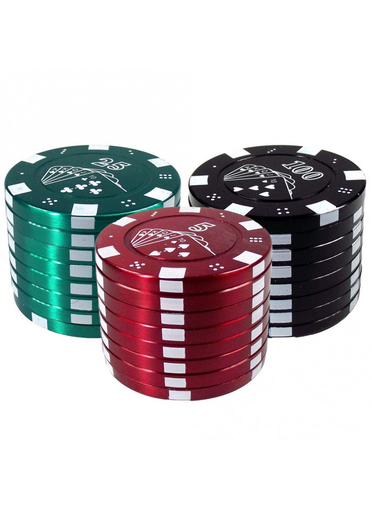 Pokerchip Grinder 3-Teile