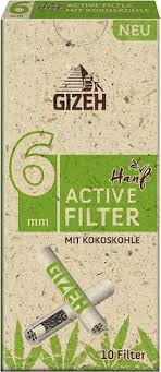 Gizeh Gras und Hanf Aktivkohlefilter 6 mm 