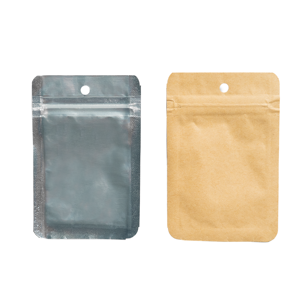 Zip Bags Qnubu Smell Proof Kraft 1g 7,5x11cm (Pack 50un) 