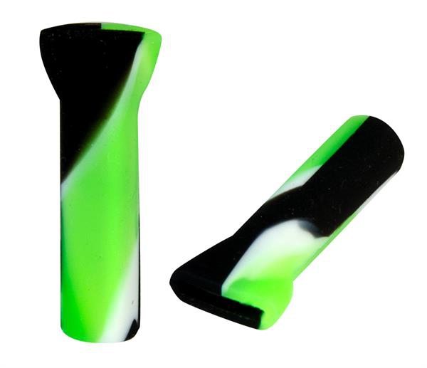 *Silikon Tip, ca. 33mm, grün-weiß-schwarz 