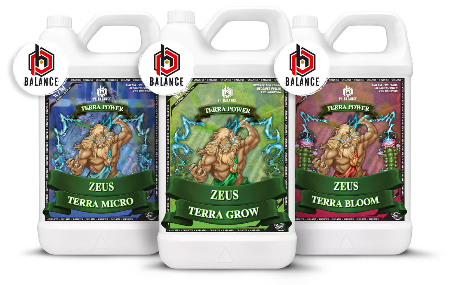 Terrapower ZEUS Micro, Grow und Bloom Komplettset