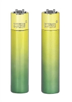 Clipper Feuerzeug Metall Green Gradient